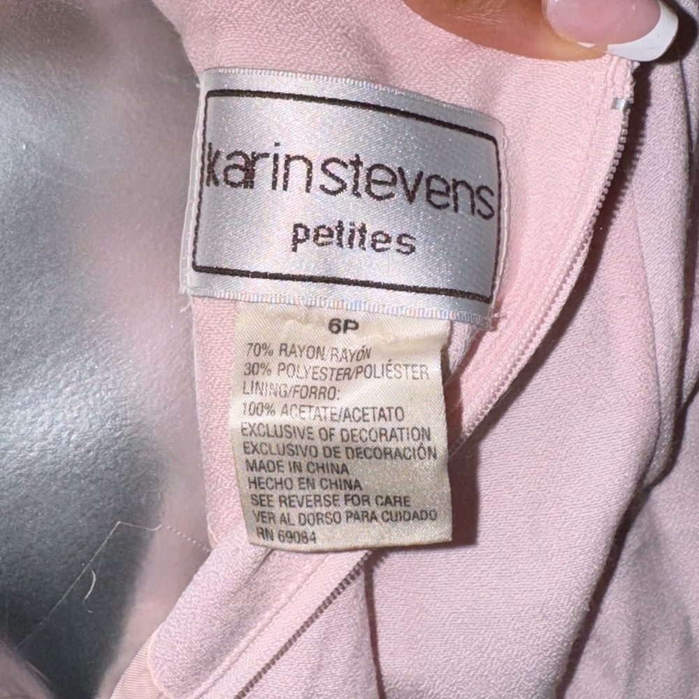 Vintage One Piece Dress Size 6P - Picture 3 of 4